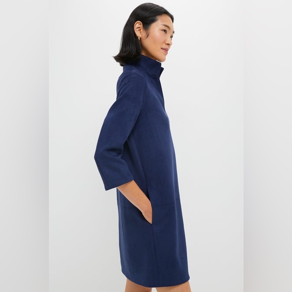 TUCKERNUCK Midnight Blue Suede Clifton Dress - Size Medium - Picture 3 of 9
